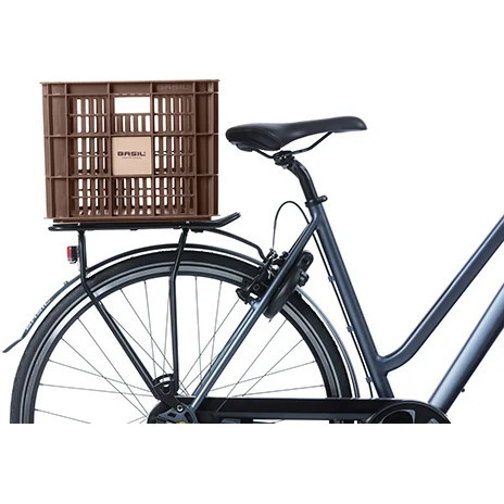 Basil Bike Crate 40L Recycled Brown