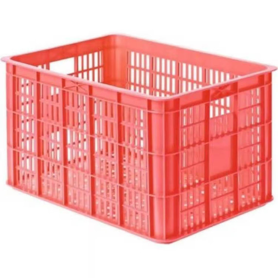 Basil Bike Crate 50L Fluro Coral