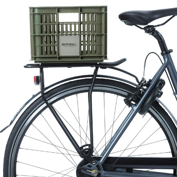 Basil Bike Crate17.5L Moss Green