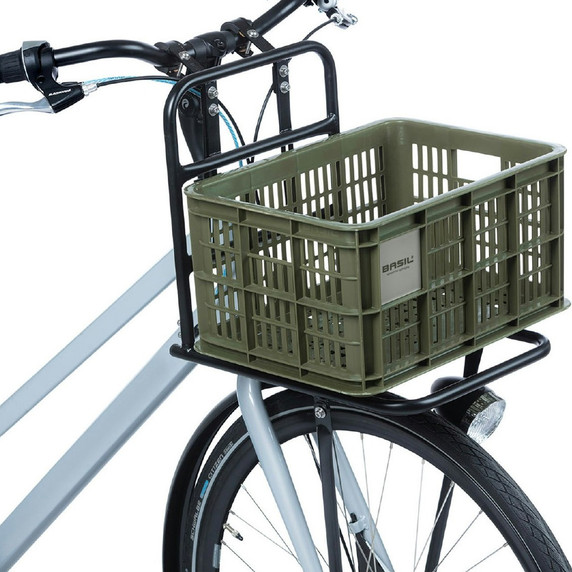 Basil Bike Crate17.5L Moss Green