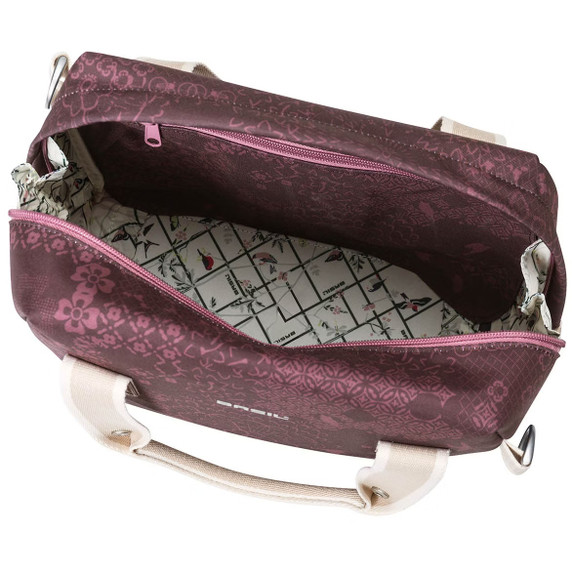 Basil Boheme Handlebar Bag 8L Fig Red