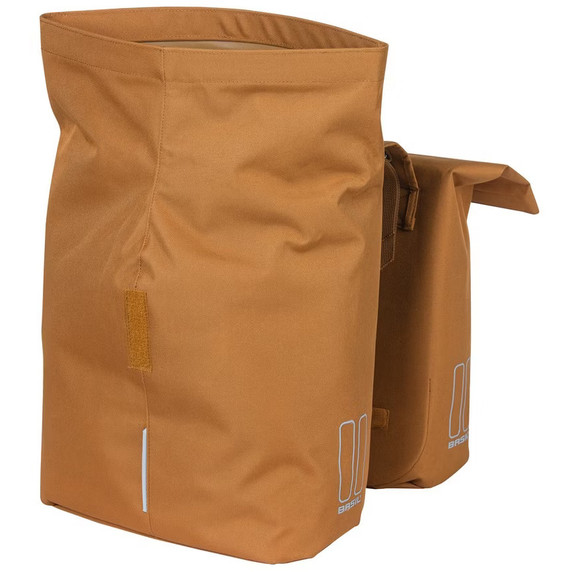 Basil City Double Pannier Bag 28-32L Camel Brown