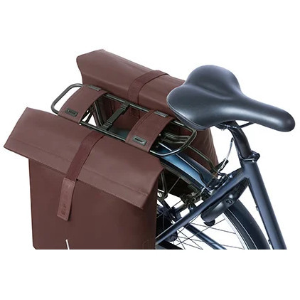 Basil City Double Pannier Bag 28-32L Roasted Brown