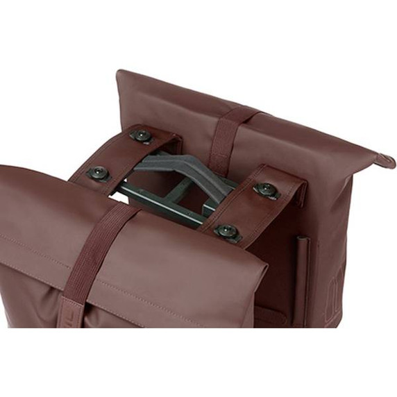 Basil City Double Pannier Bag MIK 28-32L Roasted Brown