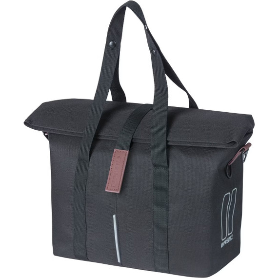 Basil City Handbag KF/Hook 8-11L Black