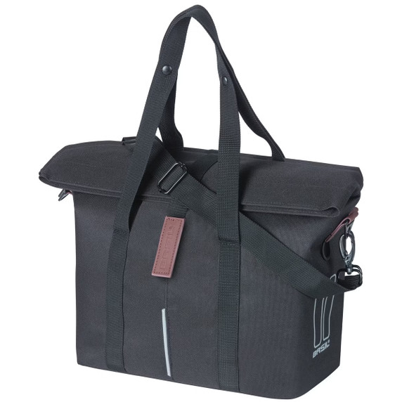 Basil City Handbag KF/Hook 8-11L Black