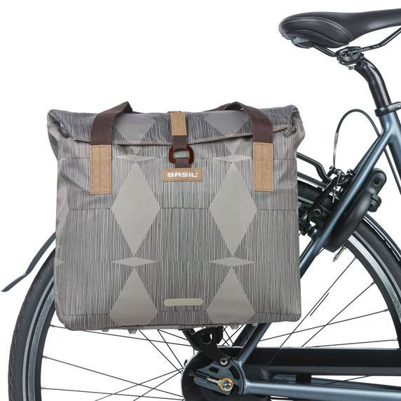 Basil Elegance Bike Shopper Bag 20-26L Chateau Taupe