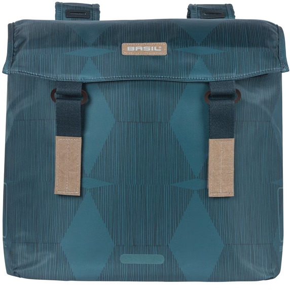 Basil Elegance Double Pannier Bag 40-49L Estate Blue
