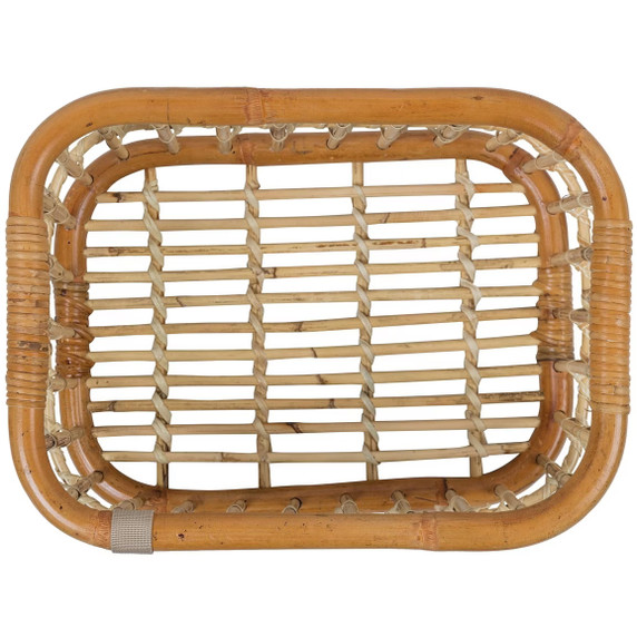 Basil Green Life Rattan Rear Basket 18L Brown