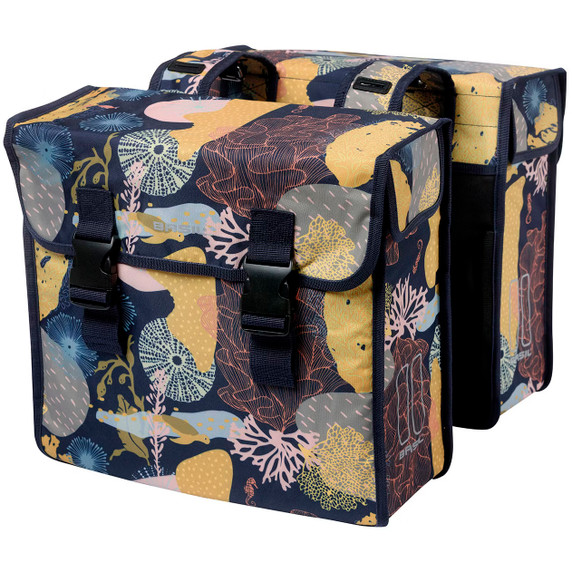 Basil Mara XL Double Pannier Bag 35L Reef Night Blue