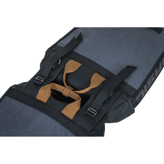 Basil Miles Double Bag 34L Black Slate