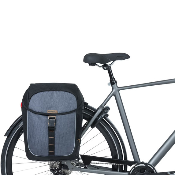 Basil Miles Double Bag 34L Black Slate