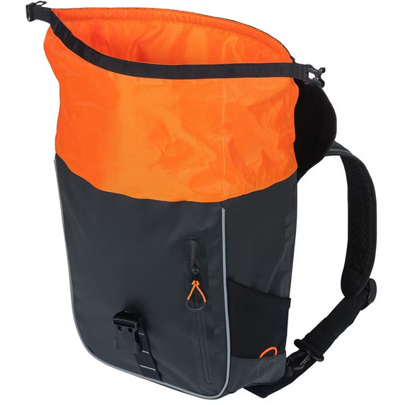Basil Miles Tarpaulin Backpack 17L Black Orange