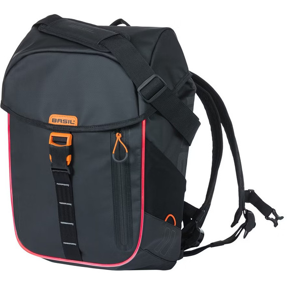 Basil Miles Tarpaulin Backpack Nordlicht LED 17L Black