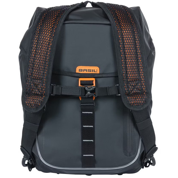 Basil Miles Tarpaulin Backpack Nordlicht LED 17L Black