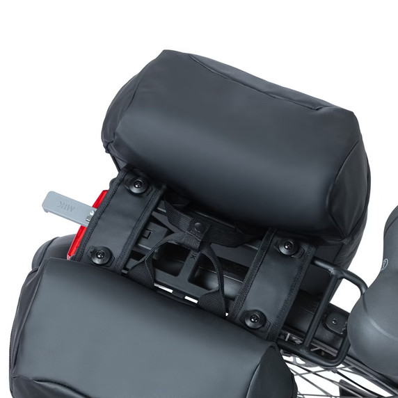 Basil Miles Tarpaulin Double Bag MIK 34L Black Orange