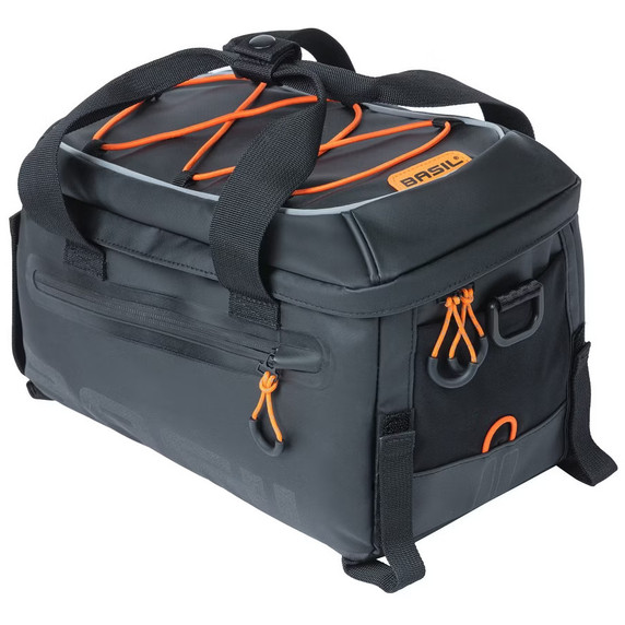 Basil Miles Trunkbag Tarpaulin 7L Black/Orange