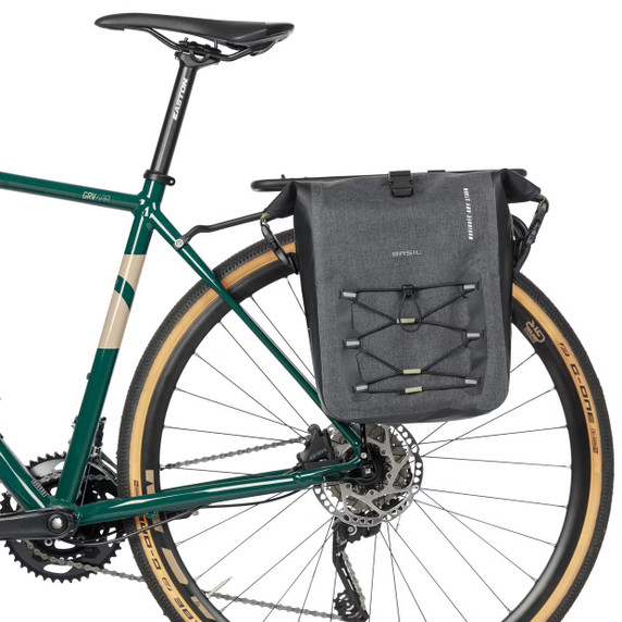 Basil Navigator Storm MIK Side Pannier Bag 12-15L Black