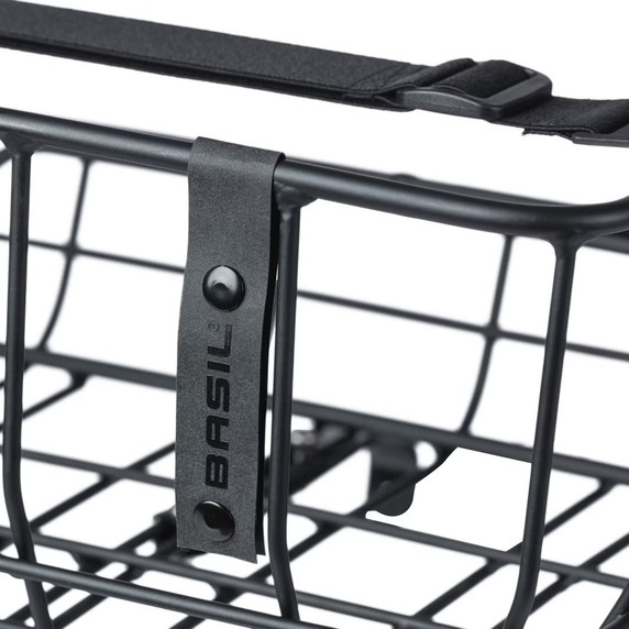 Basil Portland Front Basket 25L Black