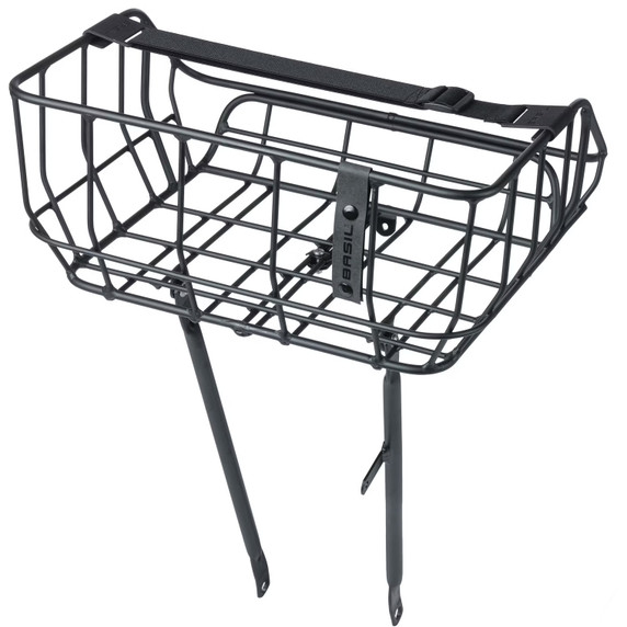 Basil Portland Front Basket 25L Black