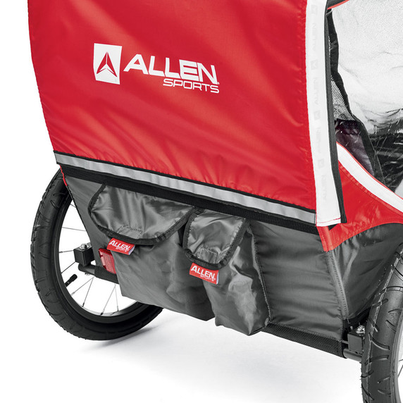 Allen 2 Child Red Steel Trailer