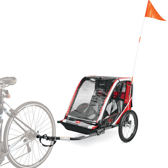 Allen 2 Child Red Steel Trailer