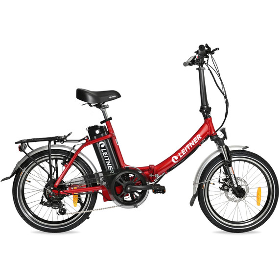 Leitner Libelle 20inch Step Thru Folding Ebike Red 15ah