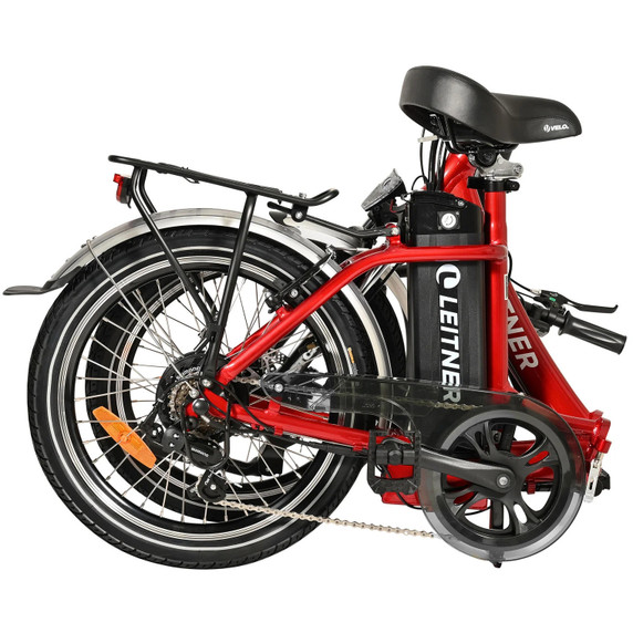 Leitner Libelle 20inch Step Thru Folding Ebike Red 15ah