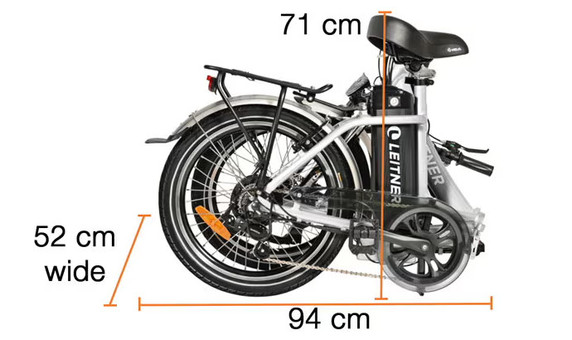 Leitner Libelle 20inch Step Thru Folding Ebike White 15ah