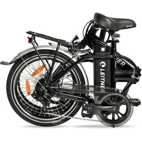 Leitner Tirol 20inch Step Over Folding Ebike Black 15ah