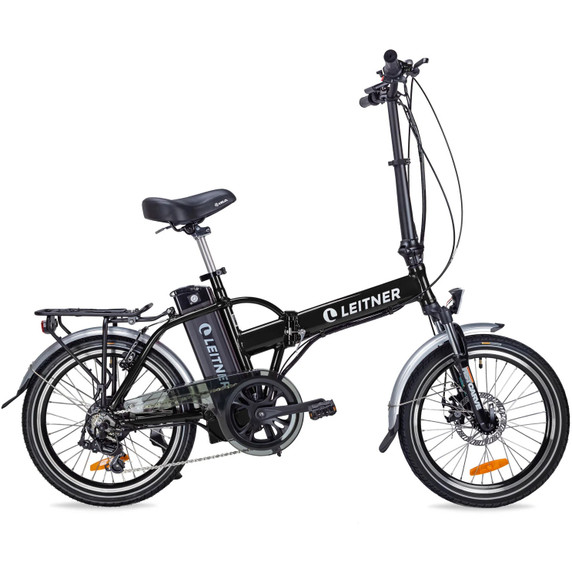 Leitner Tirol 20inch Step Over Folding Ebike Black 15ah