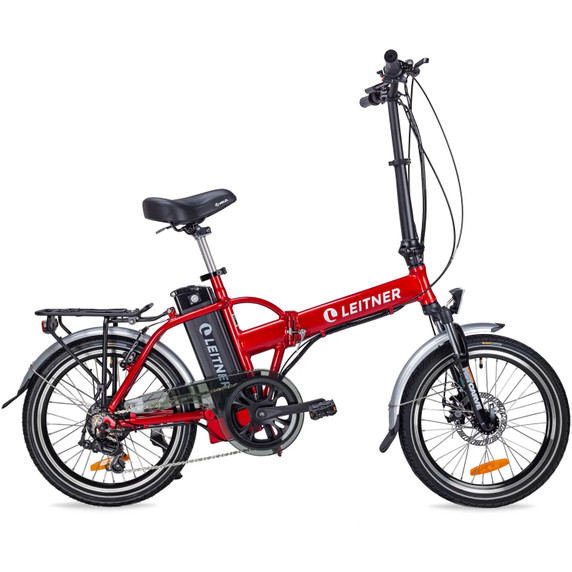 Leitner Tirol 20inch Step Over Folding Ebike Red 10ah