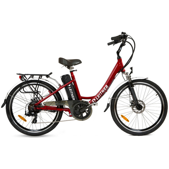 Leitner Venice Cruiser 26inch Step-Thru Ebike Red 15ah