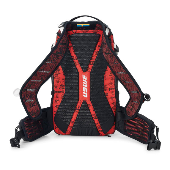 USWE Flow 25L Black/USWE Red MTB Protector Backpack