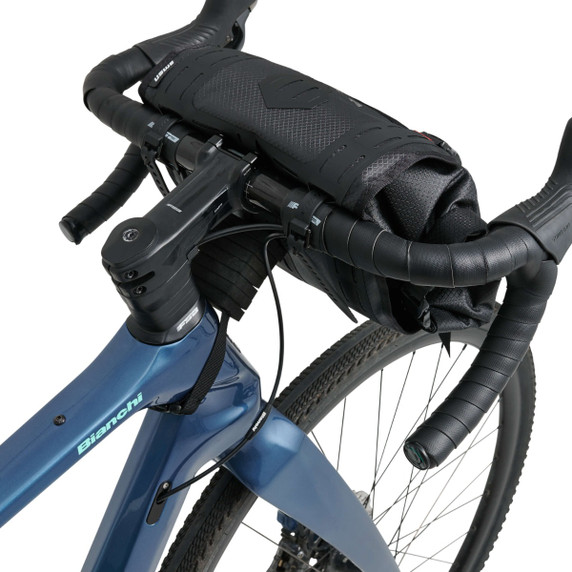 USWE Handlebar Roll-Top Bag + Holster Black Bikepacking Bag