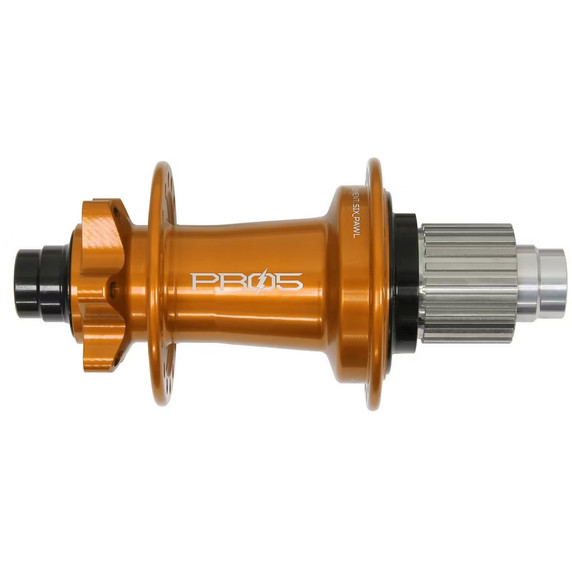 Hope Pro 5 E Rear Hub 6 Bolt 148x12mm 32H Orange Microspline