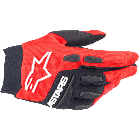 Alpinestars Youth Freeride MTB Gloves Bright Red White