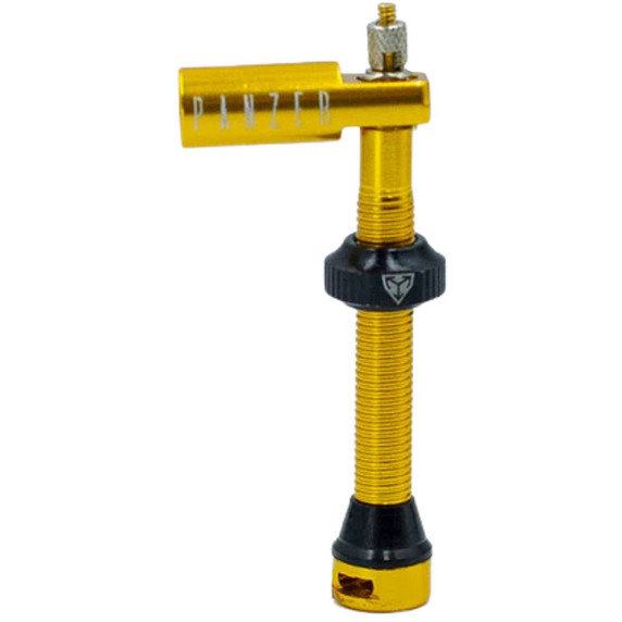 PANZER Tubeless Valves 2 Pcs Gold 48mm