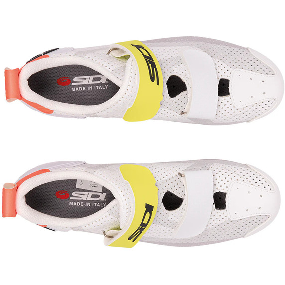 Sidi T-5 Air Triathlon Shoes Grey/White/Yellow