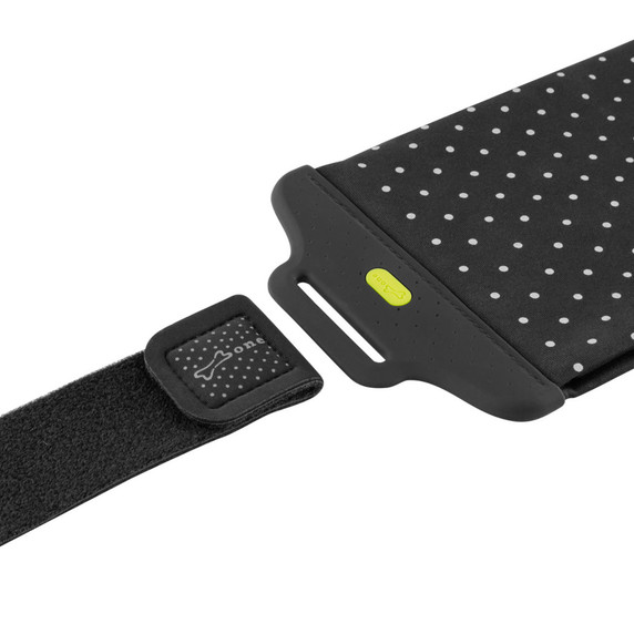 Bone Run Tie Belt Large Fits Smartphone 4-7.2 Inch Black