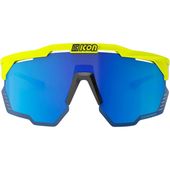 Scicon Aeroshade Kunken Yellow Fluo / Multimirror Blue Sunglasses
