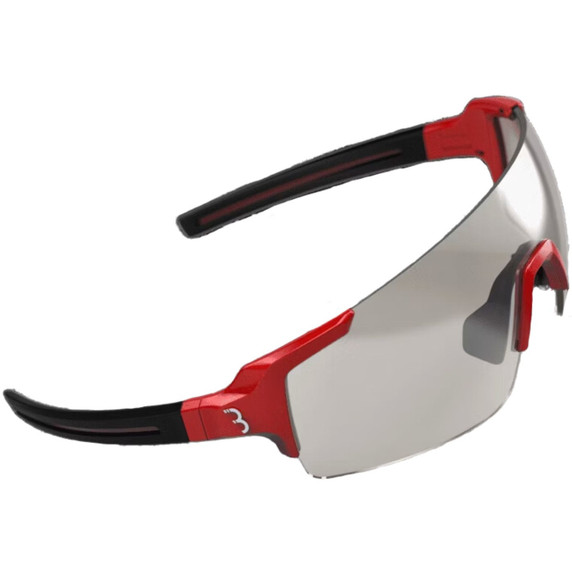 BBB Fullview Sports Glasses Glossy Metallic Red Frame Photochromic Lens