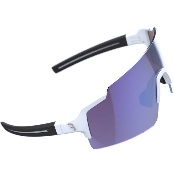 BBB Fullview Sports Sunglasses White Blue Mirror