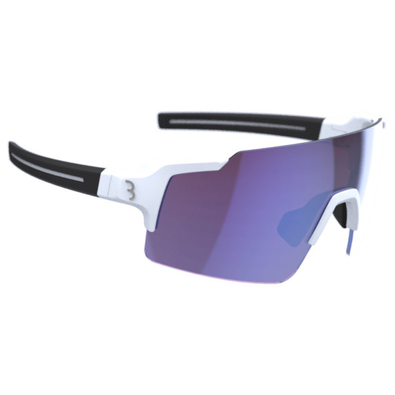 BBB Fullview Sports Sunglasses White Blue Mirror