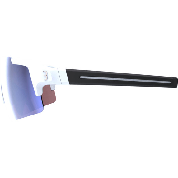 BBB Fullview Sports Sunglasses White Blue Mirror