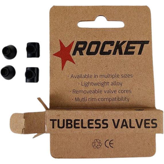 Rocket Tubeless Valves 80mm Black