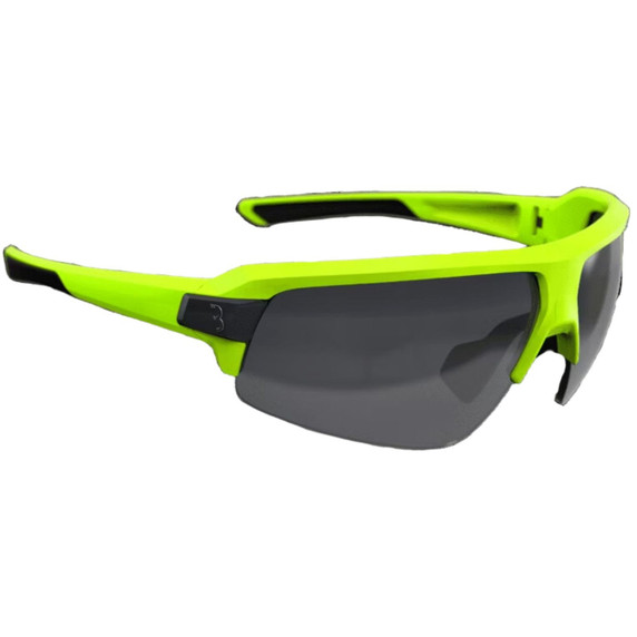 BBB BSG-52 Impulse Sport Glasses Neon Yellow Frame Smoked Lens