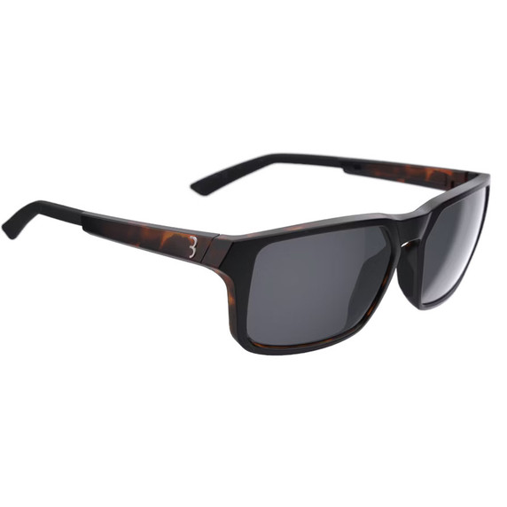 BBB Spectre Sunglasses Matte Tortoise Shell Frame Smoke Flash Lens