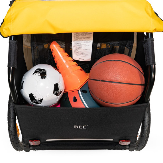Burley Bee Double Trailer Yellow