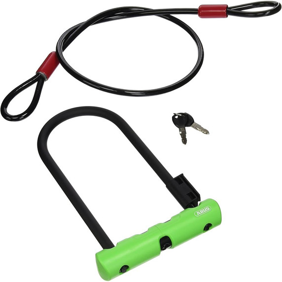 ABUS 410K Ultra 150HB140 SH Ultra Mini +Cobra 10/120 U-Lock Green